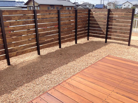 目隠しウッドフェンス