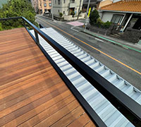 既存ガレージを補強してガレージデッキ施工例