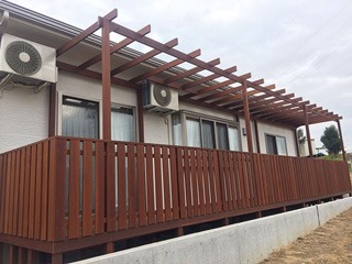 豊田市ウリンウッドデッキ施工例