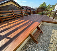 傾斜地デッキ（名古屋市昭和区）