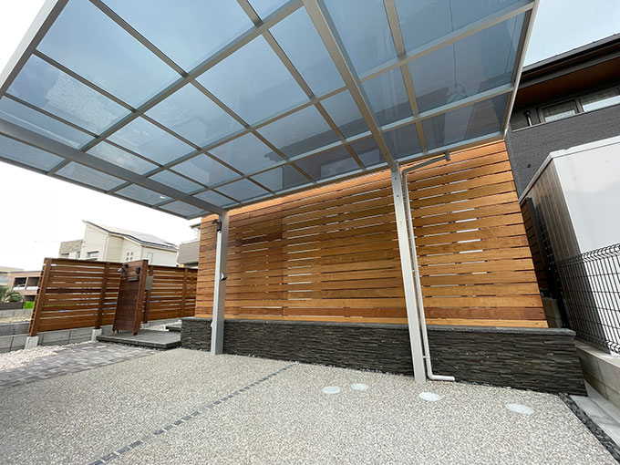 目隠しウッドフェンス